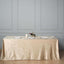 Premium Velvet 90"x156" Rectangle Tablecloth Champagne - Reusable Soft & Seamless Table Cover - Linen Luxes