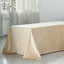 Premium Velvet 90"x156" Rectangle Tablecloth Champagne - Reusable Soft & Seamless Table Cover - Linen Luxes