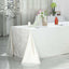Premium Velvet 90"x156" Rectangle Tablecloth Ivory - Reusable Soft & Seamless Table Cover - Linen Luxes