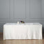 Premium Velvet 90"x156" Rectangle Tablecloth Ivory - Reusable Soft & Seamless Table Cover - Linen Luxes