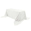 Premium Velvet 90"x156" Rectangle Tablecloth Ivory - Reusable Soft & Seamless Table Cover - Linen Luxes