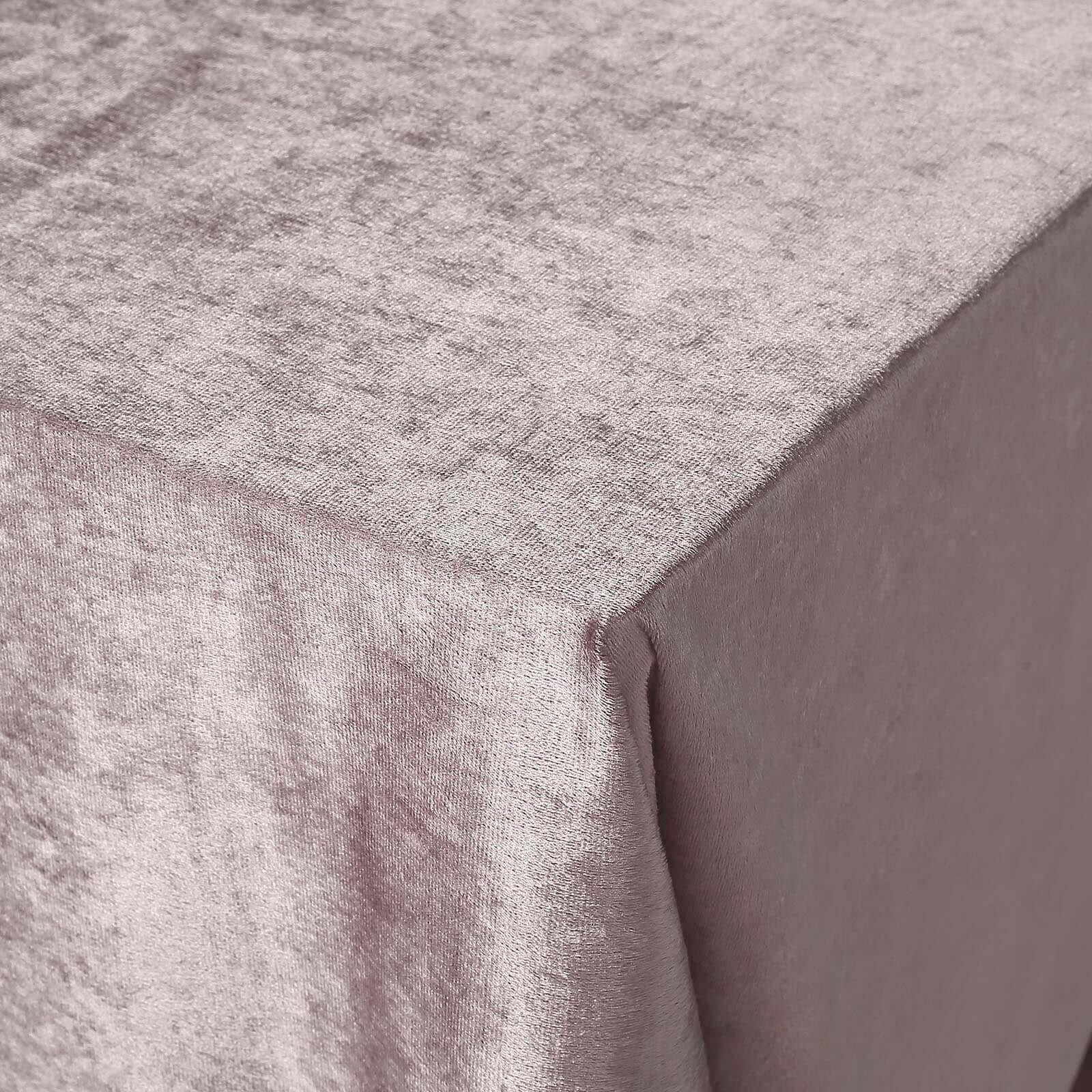Premium Velvet 90"x156" Rectangle Tablecloth Mauve - Reusable Soft & Seamless Table Cover - Linen Luxes