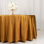 Scuba Round 120" Tablecloth Shimmering Gold - Wrinkle Free, Stain Resistant & Seamless Table Cover for Weddings and Parties