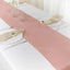 Taffeta 12"x108" Table Runner Dusty Rose - Accordion Crinkle Design