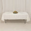 Lamour Satin 60"x102" Rectangle Tablecloth Ivory - Durable & Silky Soft Feel Table Cover