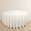 Scuba Round 108" Tablecloth Ivory - Wrinkle Free & Stain Resistant Table Cover
