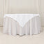 Cotton Blend 54"x54" Table Overlay Square Tablecloth White - Wrinkle-Resistant Table Topper