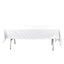 Cotton Blend 60"x102" Rectangle Tablecloth White - Wrinkle-Resistant Table Cover