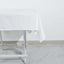 100% Cotton 54"x54" Square Tablecloth White Linen - Sophisticated, Soft & Breathable Fabric Table Cover