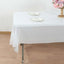 Plastic Table Cover Roll White with Slide Cutter - Customizable Disposable Tablecloth Roll 54"x300ft