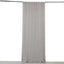 Silver 4-Way Stretch Spandex Event Curtain Drapes, Wrinkle Free Backdrop Event Panel with Rod Pockets - 5ftx10ft