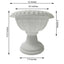 4 Pack 11" Off White Crafted All Weather Roman Inspired Pedestal Column Flower Plant Stand Pot - PVC