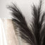 3 Stems Artificial Pampas Grass Decor Black - Soft Realistic Faux Ornamental Grass Branches for Rustic Boho Chic Backdrops Floral Styling & Vase Displays 44"
