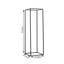 2-Pack Wedding Flower Stand Matte Black Metal Geometric Column Frame Rectangular - Versatile Floral Pedestal for Sophisticated Arrangements 40"