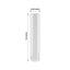 2-Pack Glass Pillar Hurricane Candle Shades - Clear Chimney Tube with 2.25" Wide Open Ends 14"