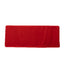 Fitted Polyester 72"x30" Rectangle Tablecloth Red with Open Back Design - Easy to Maintain and Wrinkle-Resistant Table Cover