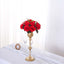 2 Pack Red Silk 15-Head Rose Flower Balls For Centerpieces - 10", Artificial Kissing Ball Floral Arrangements