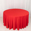 Scuba Round 120" Tablecloth Red - Wrinkle Free & Stain Resistant Seamless Table Cover