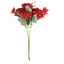 3 Pack 14" Red Artificial Silk Carnation Flower Arrangements, Faux Floral Bouquets Bushes