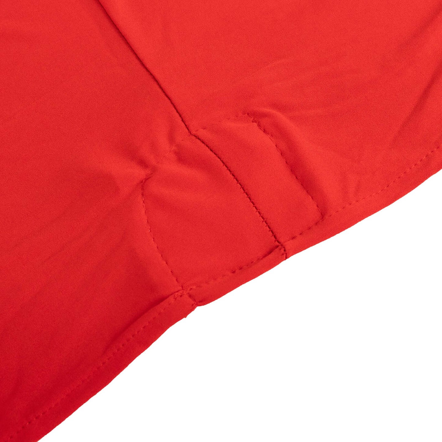 Stretch Spandex 6ft Round Tablecloth Red - Durable Form-Fitting Table Cover