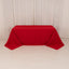 Cotton Blend 90"x132" Rectangle Tablecloth Red - Seamless Wrinkle-Resistant Table Cover