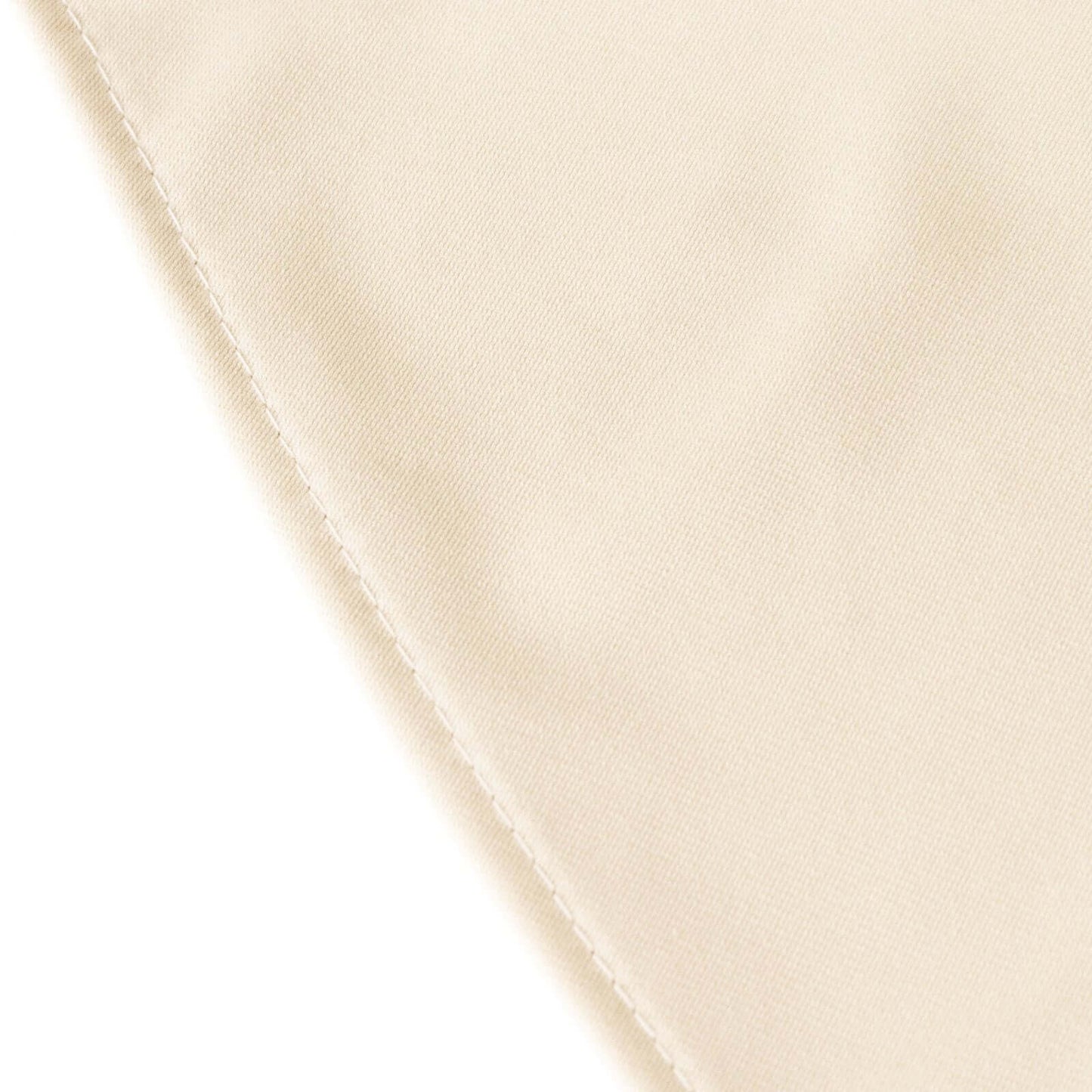 Scuba Rectangular 60"x102" Tablecloth Beige - Wrinkle Free & Stain Resistant Table Cover