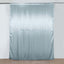 8ftx10ft Dusty Blue Satin Event Curtain Drapes, Backdrop Event Panel