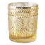 6-Pack Gold Glass Votive Tealight Holders - Stylish Primrose Design for Weddings & DÃ©cor