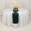 Lamour Satin 12"x108" Table Runner Hunter Emerald Green - Smooth & Lustrous Finish