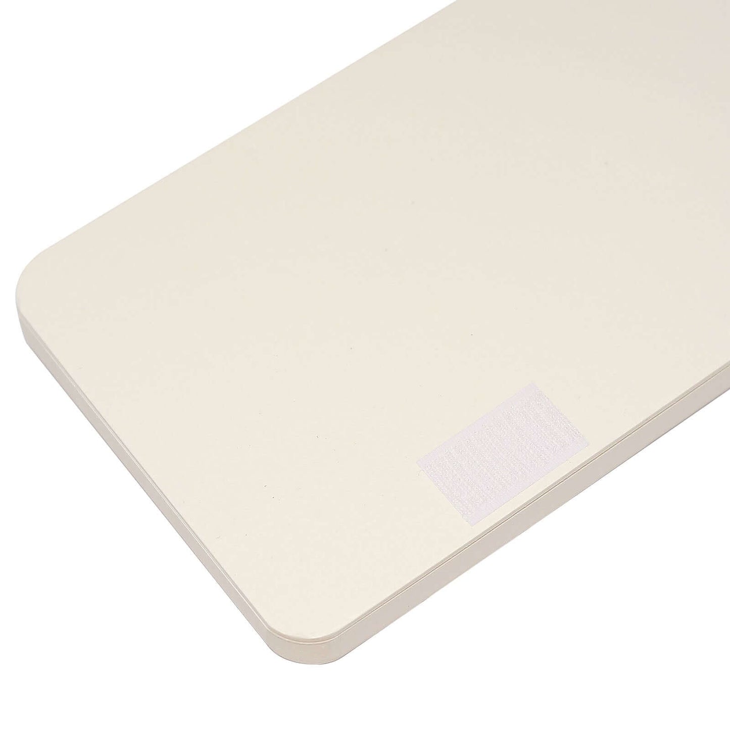 24" Ivory Cylinder Display Column Stand, Pillar Pedestal Stand With Top Plate