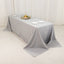 Premium Polyester 90"x156" Rectangle Tablecloth Silver - Seamless 220GSM Stain-Resistant Table Cover