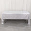 Sequin Dots Polyester 60"x126" Rectangle Tablecloth Shimmering Silver - Wrinkle Free & Sparkling Table Cover