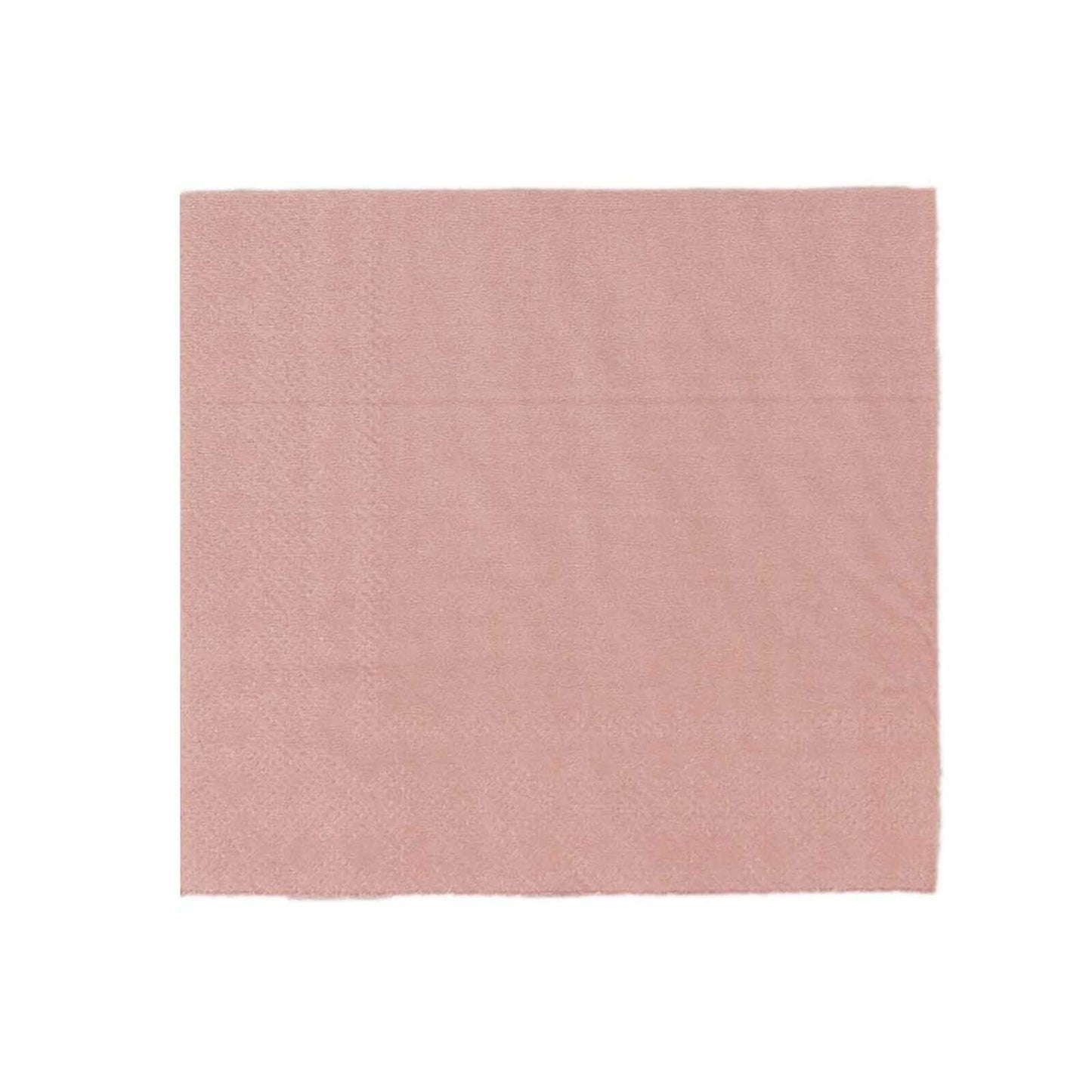 50-Pack Paper Beverage Napkins Dusty Rose - 2 Ply Disposable Soft 18GSM Cocktail Napkins 5"x5"