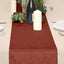 Premium Velvet 12"x108" Table Runner Terracotta (Rust) - Sheen Finish Reusable Table Decor