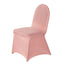 10 Pack Spandex Chair Covers for Banquet Chairs Dusty Rose - Durable Reusable Stretch Slip-On Covers
