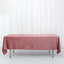 Premium Velvet 60"x102" Rectangle Tablecloth Dusty Rose - Reusable & Soft Table Cover