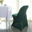 Stretch Spandex Chair Cover Hunter Emerald Green for Folding Chairs - Reusable & Wrinkle-Resistant 160GSM Fitted Slipcover