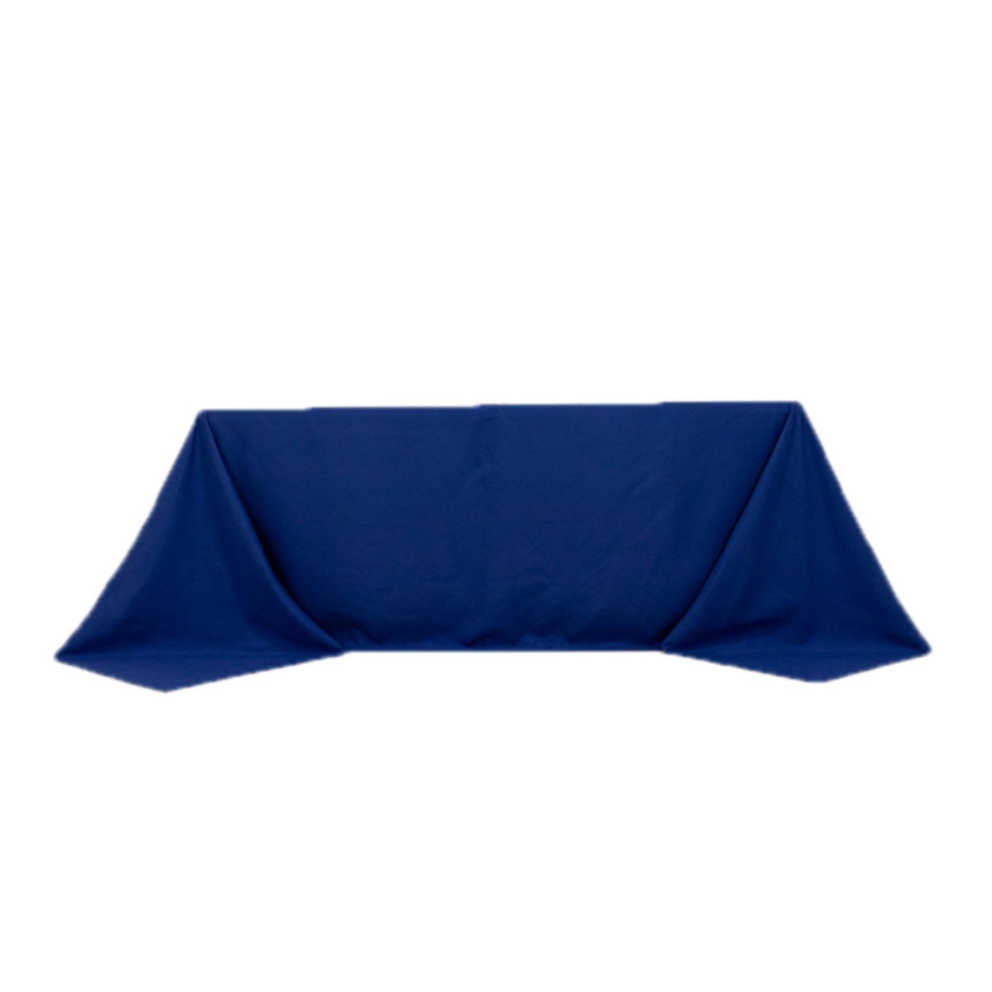 Cotton Blend 90"x132" Rectangle Tablecloth Royal Blue - Seamless Wrinkle-Resistant Table Cover