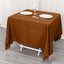 Polyester Square 70"x70" Tablecloth Cinnamon Brown - Wrinkle-Resistant & Durable Table Cover
