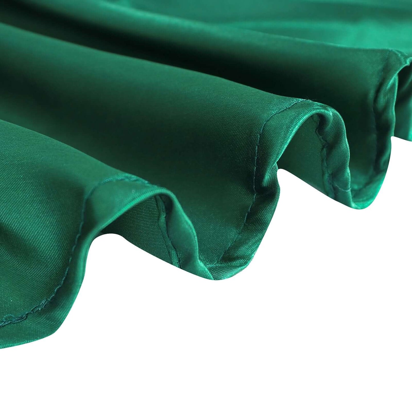 Satin 60"x60" Table Overlay Square Tablecloth Hunter Emerald Green - Smooth Silky Touch Table Cover