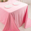 Scuba Rectangular 90"x132" Tablecloth Pink - Wrinkle Free, Stain Resistant & Seamless Table Cover