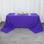 Premium Polyester 90"x156" Rectangle Tablecloth Purple - Seamless 220GSM Stain-Resistant Table Cover