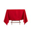 Cotton Blend 70"x70" Square Tablecloth Red - Wrinkle-Resistant Fabric Table Cover