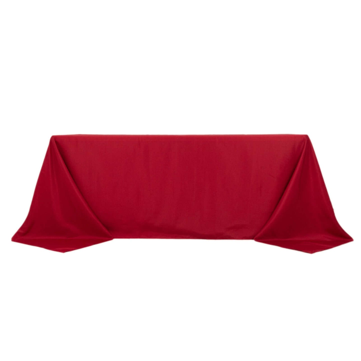 Polyester 90"x132" Rectangle Tablecloth Wine - Seamless Wrinkle-Resistant Table Cover