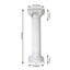 4 Pack 34" White Height Adjustable Empirical Roman Inspired Pedestal Column Plant Stand - PVC