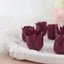 4 Pack 24 Pcs Burgundy Scented Rose Soap Heart Shaped Party Favors With Gift Boxes And Ribbon
