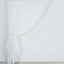 8ftx8ft White 3D Leaf Petal Taffeta Event Curtain Drapes, Backdrop Event Panel With Rod Pocket