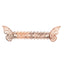 12-Pack Paper Napkin Rings Laser Cut Butterfly Metallic Rose Gold - Decorative Serviette Holders
