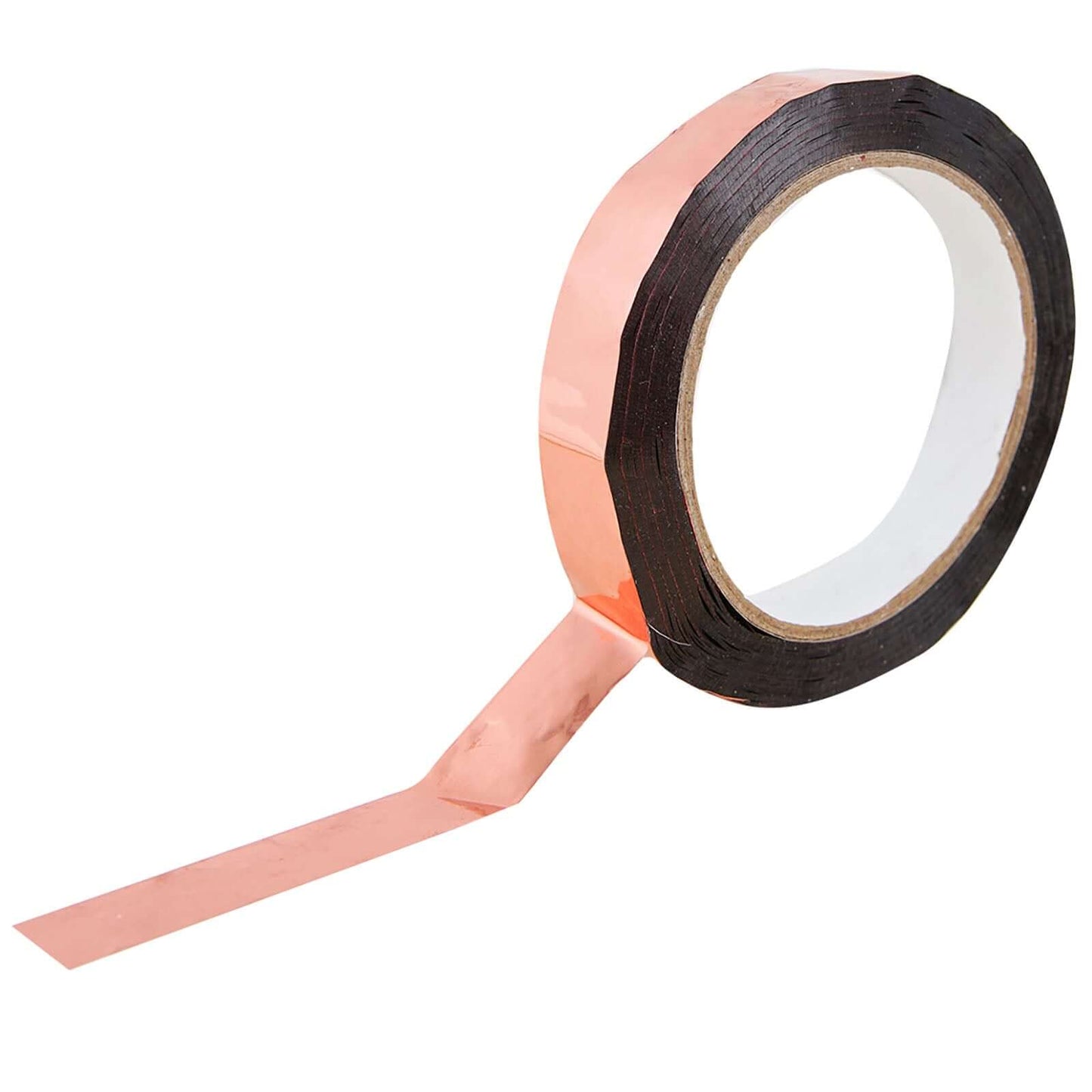 100 Yds 3/4" Rose Gold Metallic Film Tape Adhesive, DIY Floral Wrap Craft Decor Tape - Polyester with Acrylic