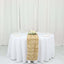 Rosette Satin 14"x108" Table Runner Champagne - Grandiose Design - Linen Luxes